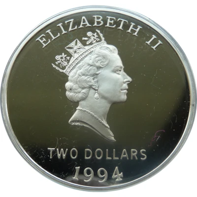 2 Dollars - Elizabeth II Royal Visit front