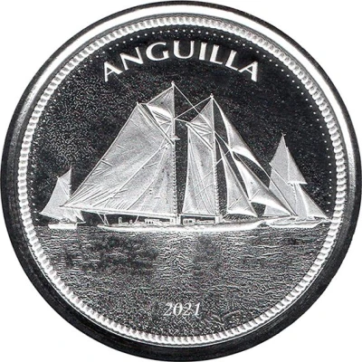 2 Dollars - Elizabeth II Sailing Regatta back