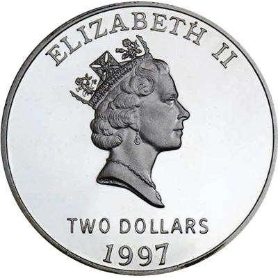 2 Dollars - Elizabeth II Town of St. George front