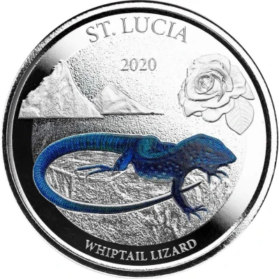 2 Dollars - Elizabeth II Whiptail Lizard; Colourized back