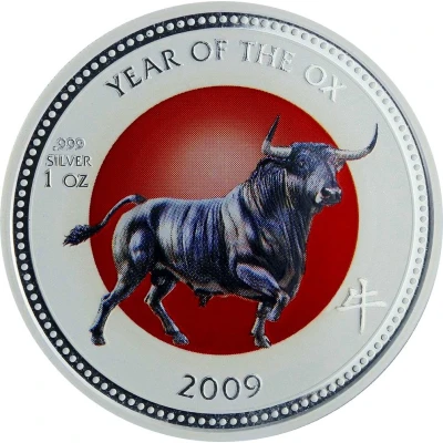 2 Dollars - Elizabeth II Year of the Ox; Colorized back