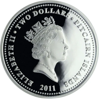 2 Dollars - Elizabeth II Year of the Rabbit front