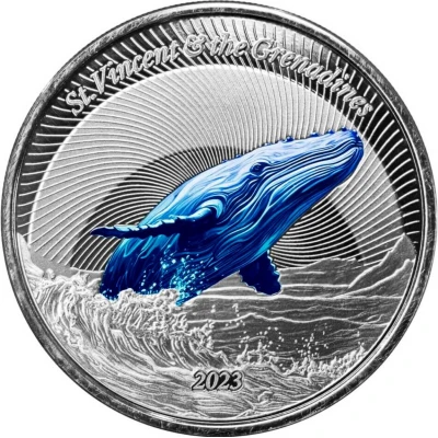 2 Dollars Humpback Whale; Colourised back