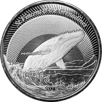 2 Dollars Humpback Whale back