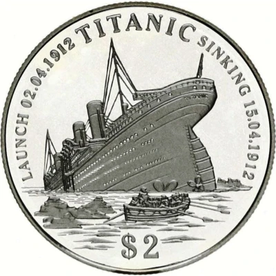 2 Dollars Titanic back