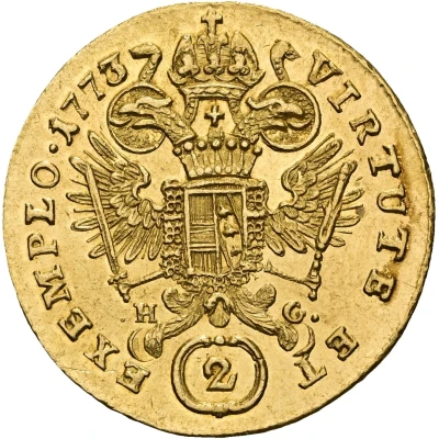 2 Ducats - Joseph II back