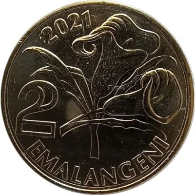 2 Emalangeni - Mswati III back