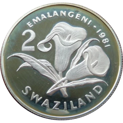 2 Emalangeni - Sobhuza II Diamond Jubilee of King Sobhuza II back