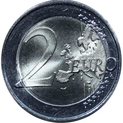 2 Euro Constitution of St. Paul's Church back