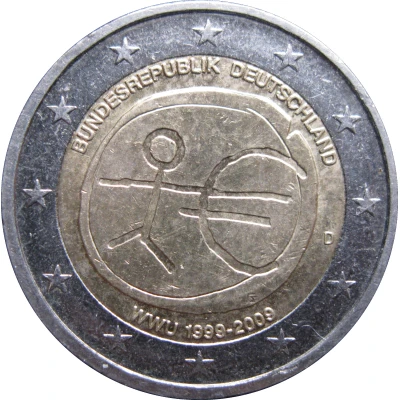 2 Euros 10 Years of EMU front