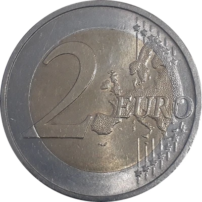 2 Euros 25 Years of German Unity back