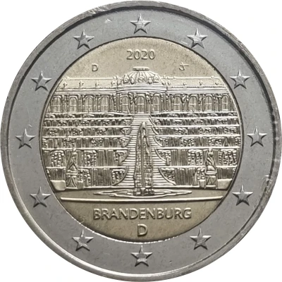 2 Euros Bundesländer - "Brandenburg" front