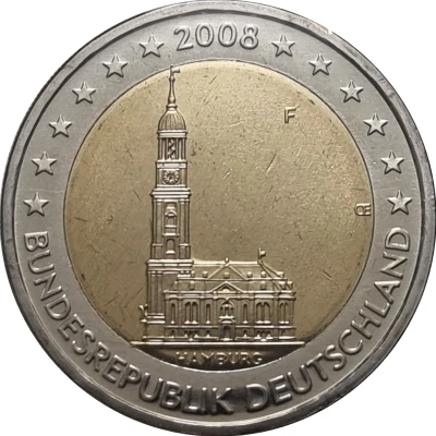 2 Euros Bundesländer - "Hamburg" Mule front