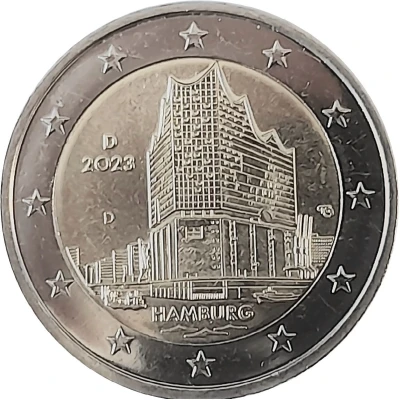 2 Euros Bundesländer II - "Hamburg" front