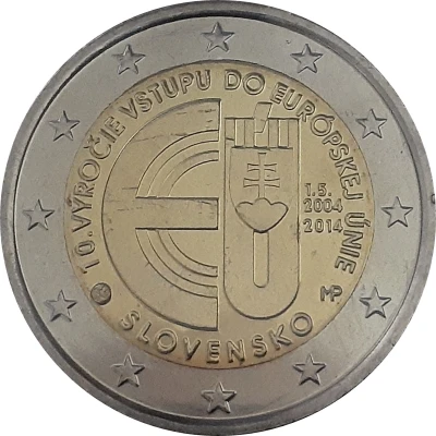 2 Euros European Union front