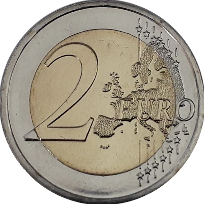 2 Euros European Union back