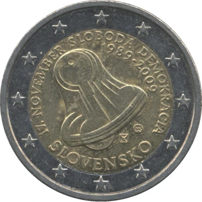 2 Euros Freedom front