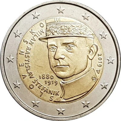 2 Euros Milan Rastislav Štefánik front