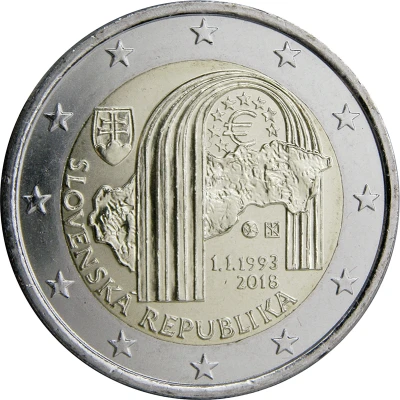 2 Euros Slovak Republic front