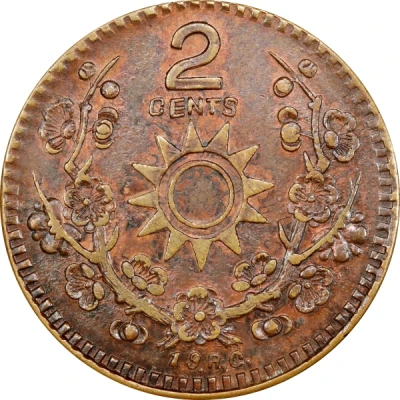 2 Fen / 2 Cents Copper back