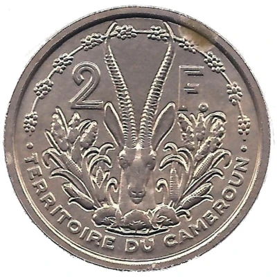 2 Francs Double piedfort back