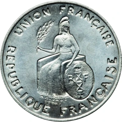 2 Francs Essai aluminium, raised rim front