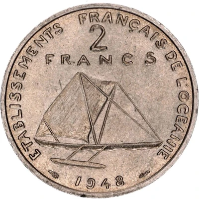 2 Francs Essai, raised design back