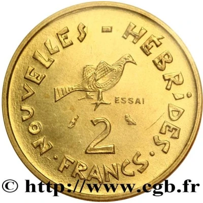 2 Francs Essai back