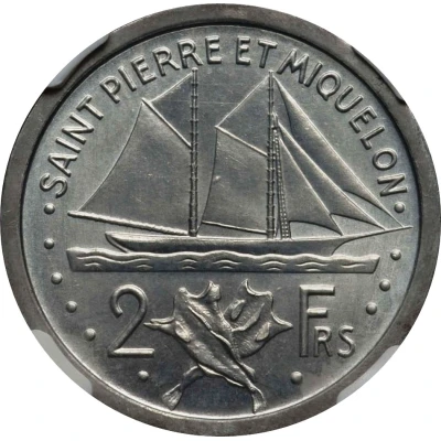 2 Francs Piedfort Essai back