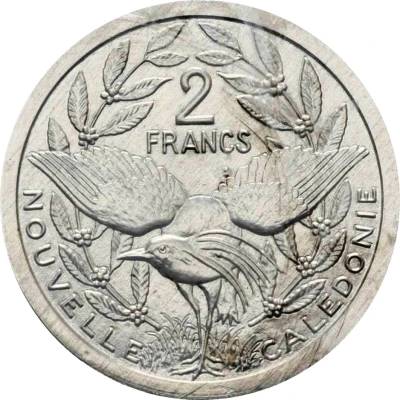 2 Francs Piedfort aluminium back