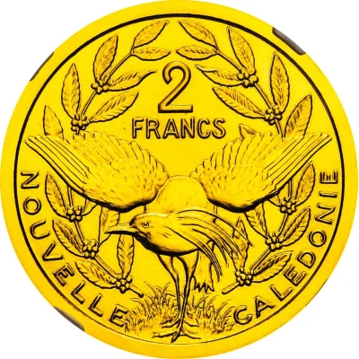 2 Francs Piedfort gold back