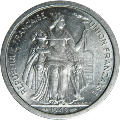 2 Francs Union Française front