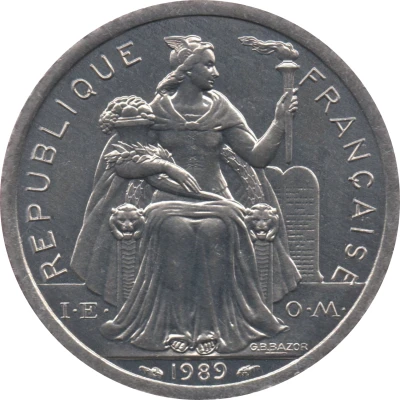 2 Francs with IEOM front