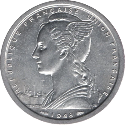 2 Francs front