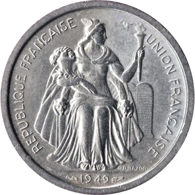 2 Francs front