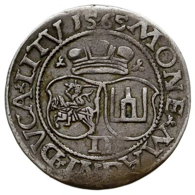 2 Groats - Sigismund II Augustus back