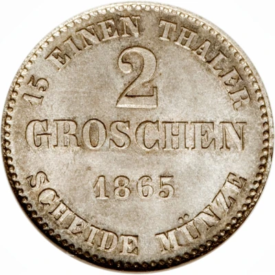 2 Groschen - Ernest II back