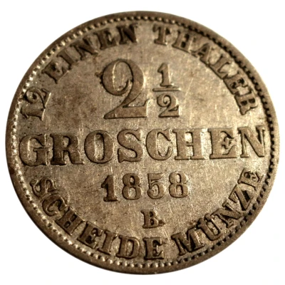 2½ Groschen - Peter II back