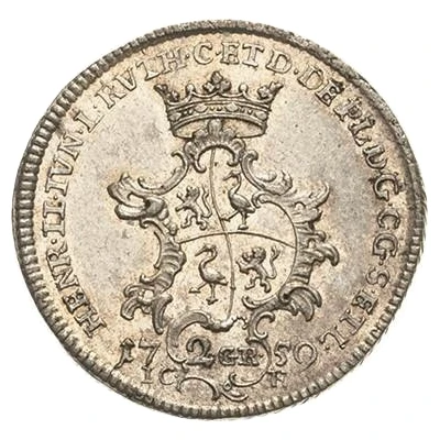 2 Groschens - Henry II Marriage front