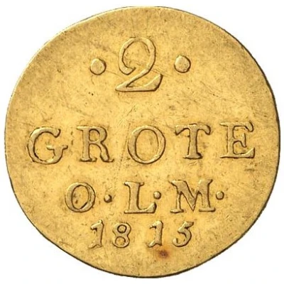 2 Grote - Peter Frederick Louis Gold Pattern back