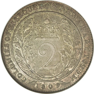 2 Guilder - George III back