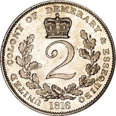 2 Guilder - George III back