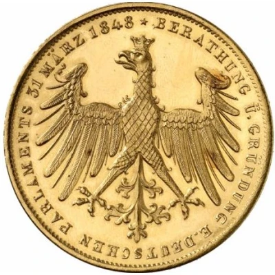 2 Gulden Constitutional Convention; Gold Pattern back