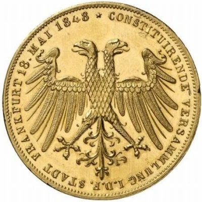 2 Gulden Constitutional Convention - Gold pattern strike front