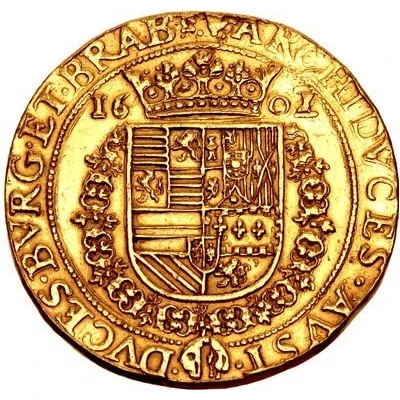 2 Gulden Gold - Albert and Isabella back