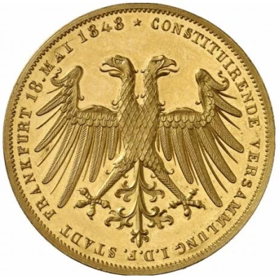 2 Gulden Imperial election of Frederick William IV.; Gold Pattern front