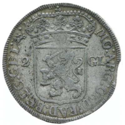 2 Gulden United Provinces arms front