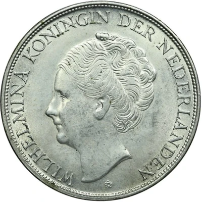 2½ Gulden - Wilhelmina front