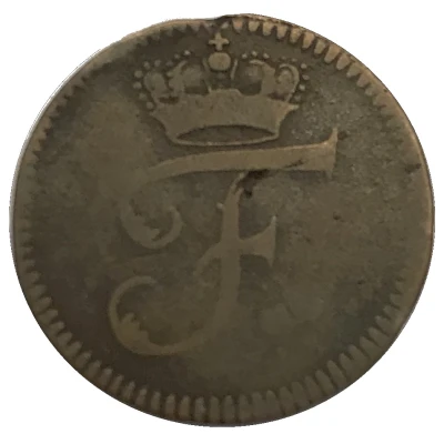 2 Heller - Frederick IV front