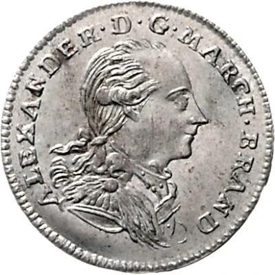 2½ Kreuzer - Christian Frederick Charles Alexander front